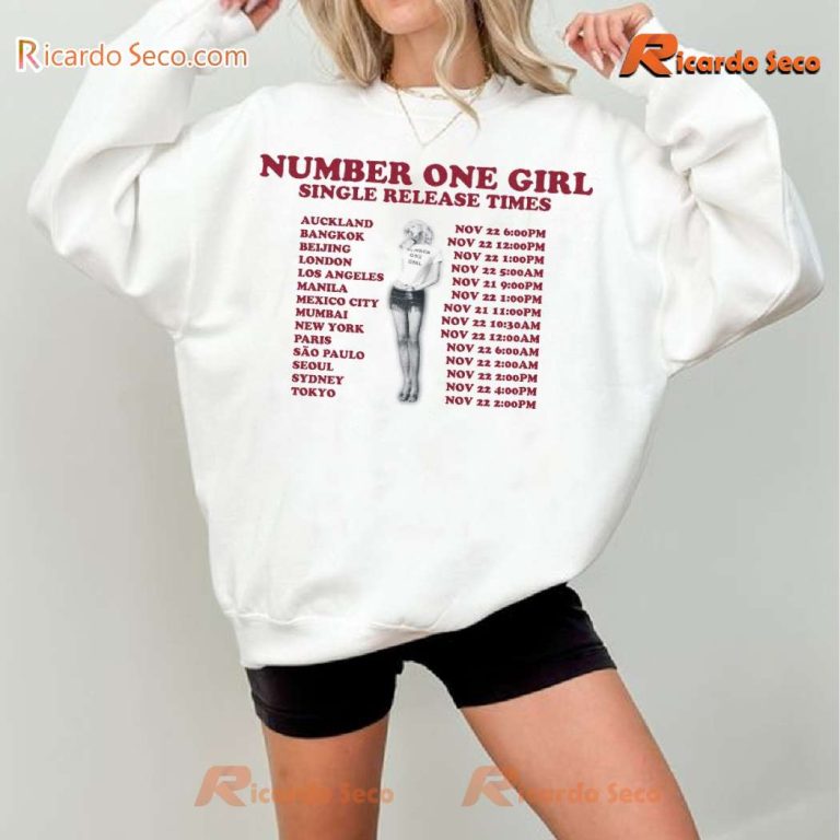 Rosé Number One Girl Single Release Times Unisex T-shirt-c g2UvQud