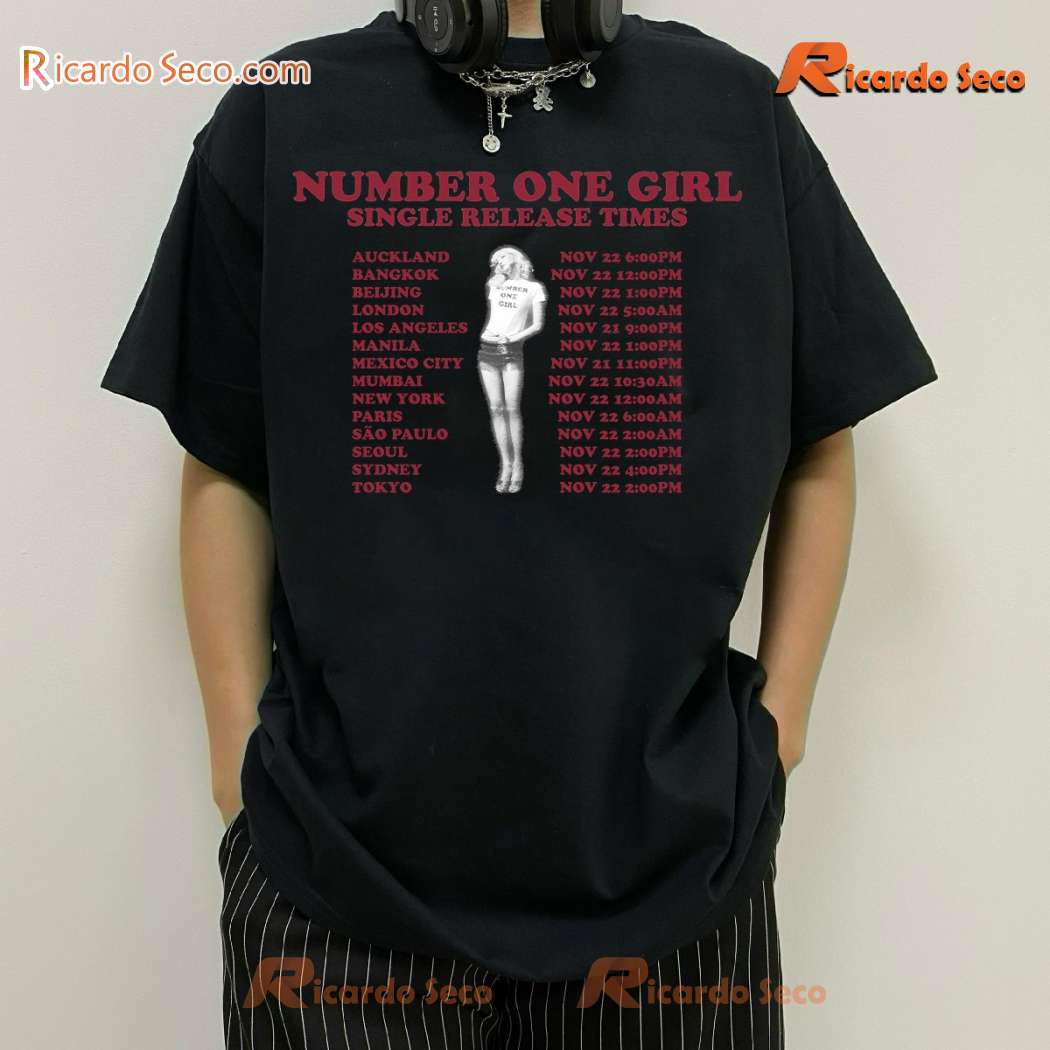 Rosé Number One Girl Single Release Times Unisex T-shirt-x xRJ7pay