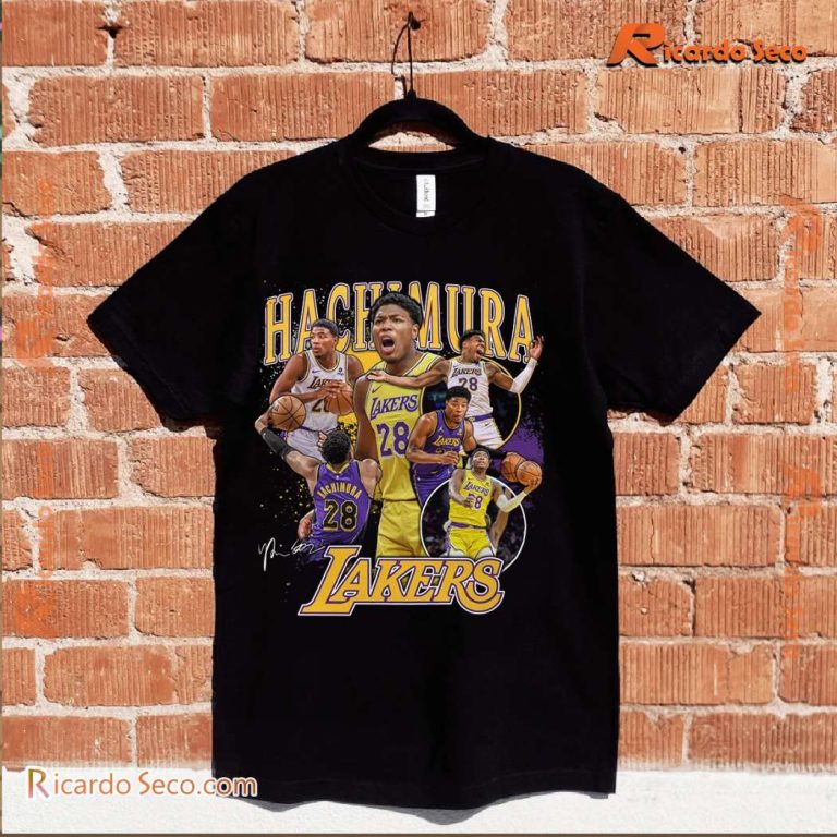 Rui Hachimura Los Angeles Lakers NBA Multi Photo Player Unisex T-shirt-a cA92jnX