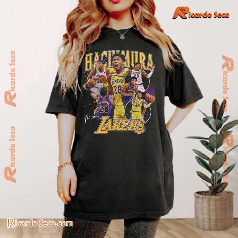 Rui Hachimura Los Angeles Lakers NBA Multi Photo Player Unisex T-shirt-b cWEd76n