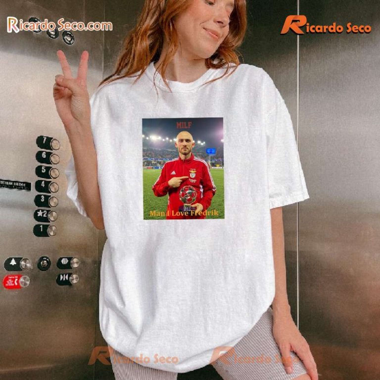 SL Benfica Milf Man I Love Fredrik Aursnes Graphic Classic Men Shirt-b bapDBi3