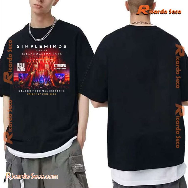 Simple Minds At Bellahouston Park Glasgow Summer Sessions 2025 Classic Men Shirt-a VYt3a80