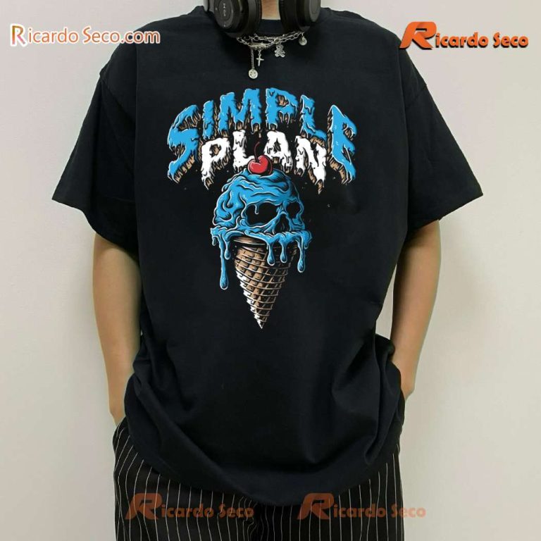 Simple Plan Ice Cream Graphic Unisex T-shirt-a 1pxHWey