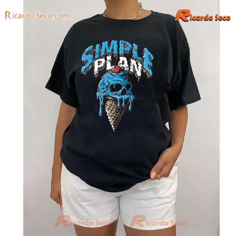 Simple Plan Ice Cream Graphic Unisex T-shirt-b hxnMVq1