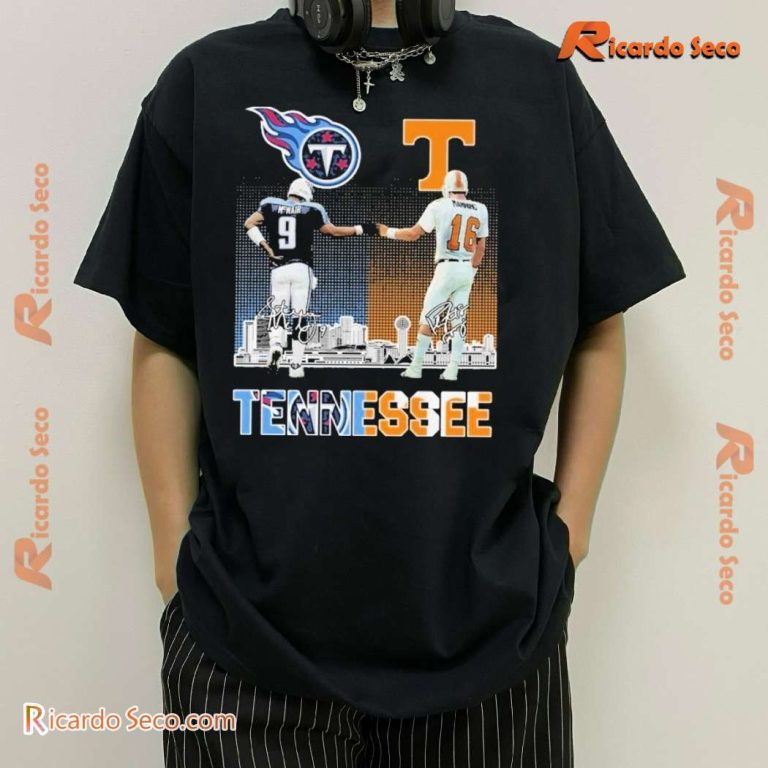 Tennessee Titans X Tennessee Volunteers Signature Classic Men Shirt-a cGaiVAY