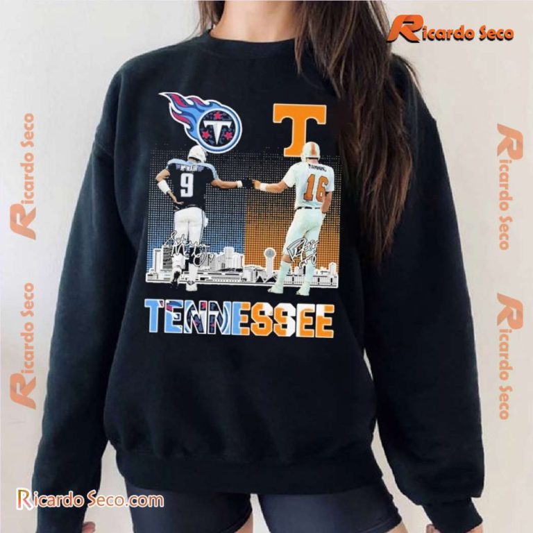 Tennessee Titans X Tennessee Volunteers Signature Classic Men Shirt-b qPimBfz