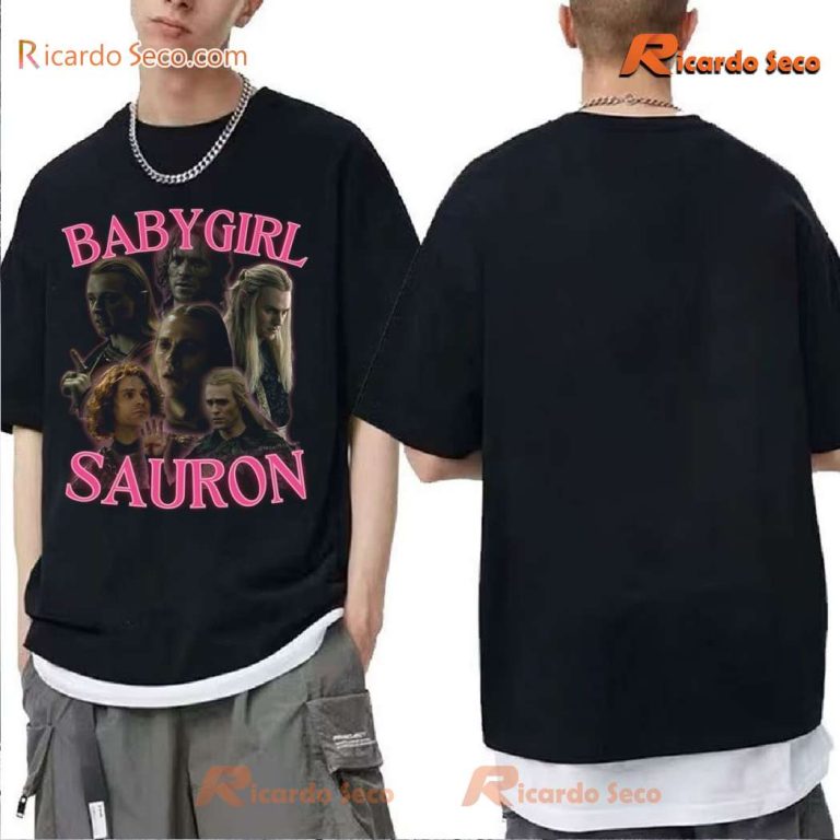 The Lord Of The Rings The Rings Of Power Baby Girl Sauron Vintage T-shirt-a PXla8nd