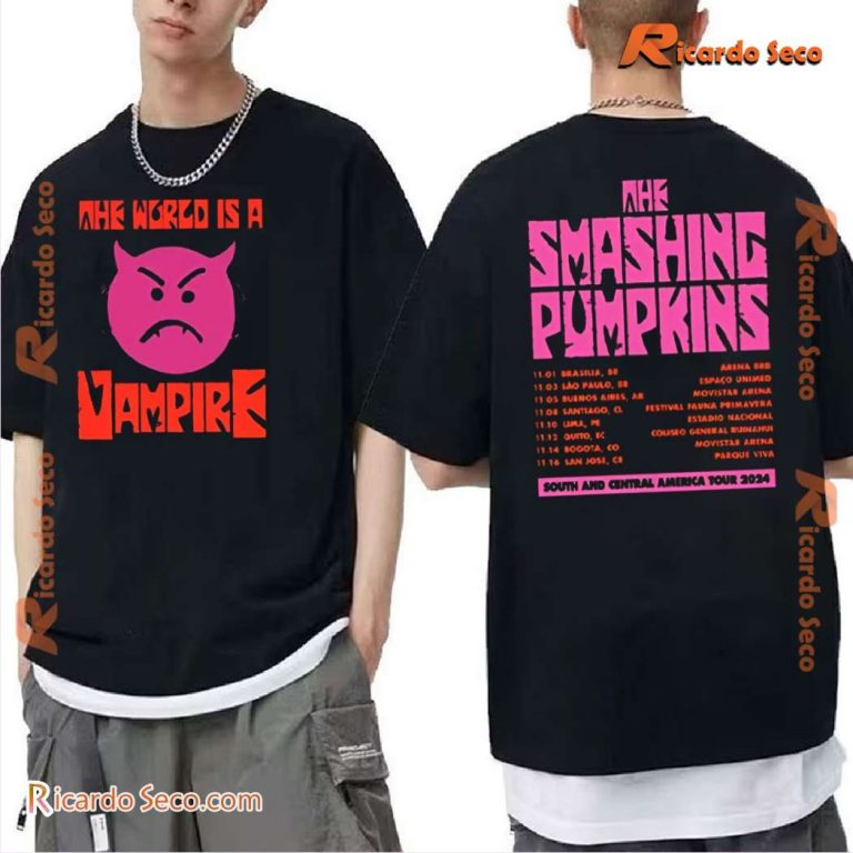 The Smashing Pumpkins Tour 2024 The World Is A Vampire Classic Men Shirt qiVGy1o