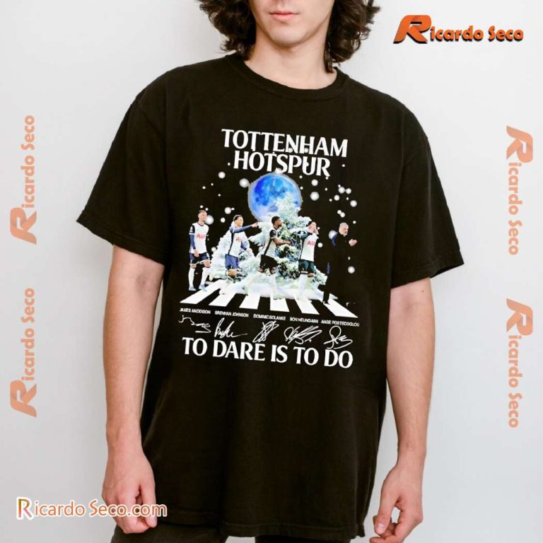 Tottenham Hotspur To Dare Is To Do Merry Christmas Graphic Unisex T-shirt-b rWCs3M7