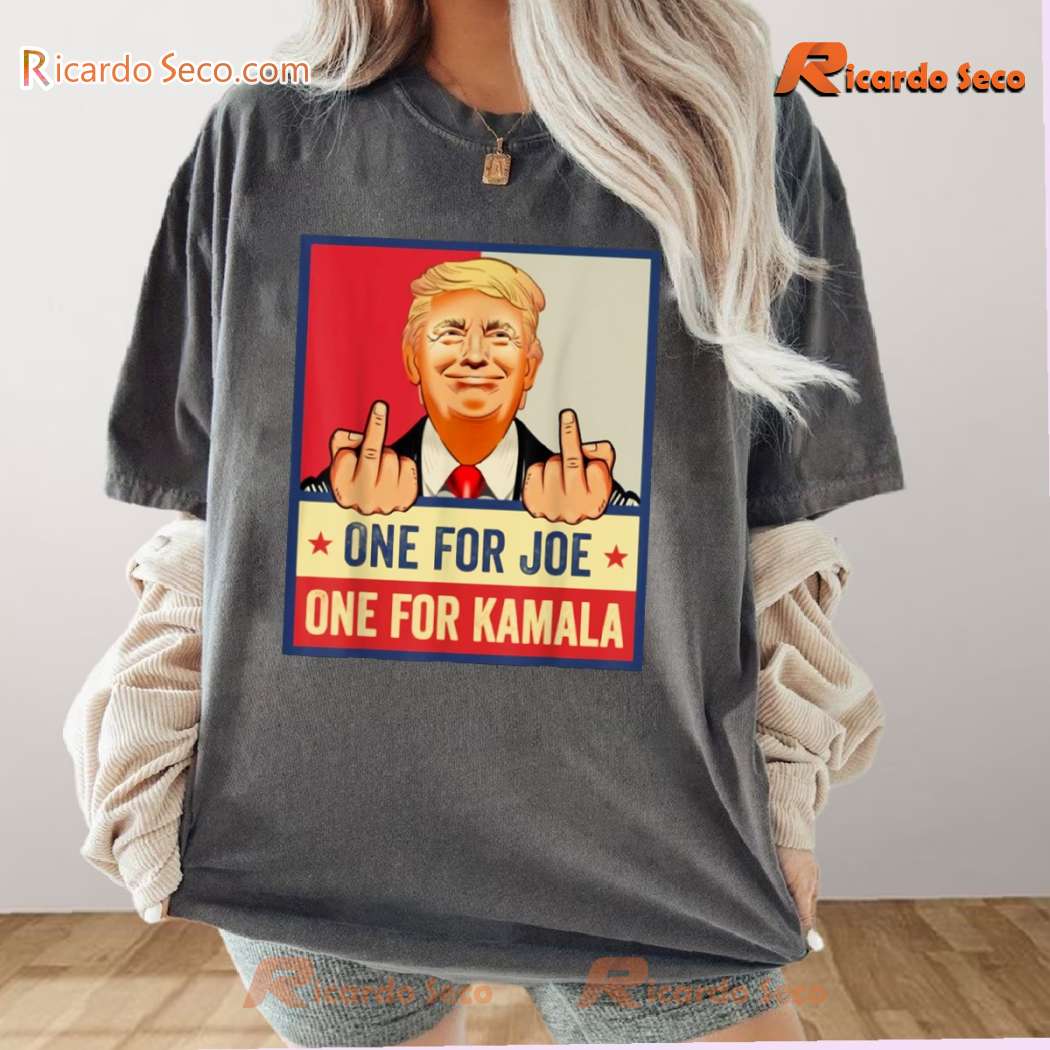 Trump One For Joe One For Kamala Graphic Classic Men Shirt kjQ3qNm