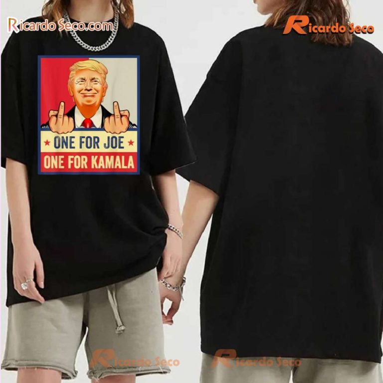 Trump One For Joe One For Kamala Graphic Classic Men Shirt-b B3n1oPk