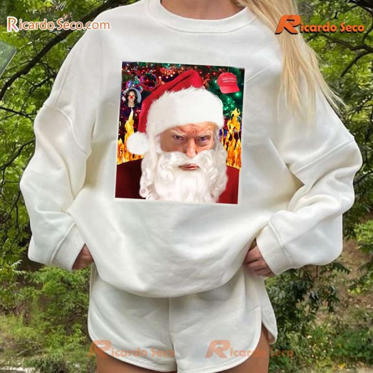 Trump Santa Maga Christmas Graphic Unisex Sweatshirt-b urA2jkb