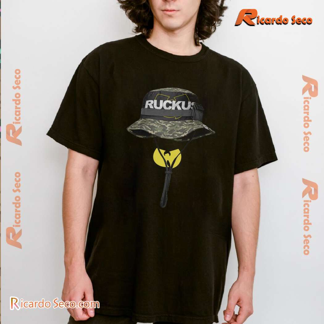 Wu Tang Ruckus Bucket Graphic Classic Men Shirt oc2h1fT