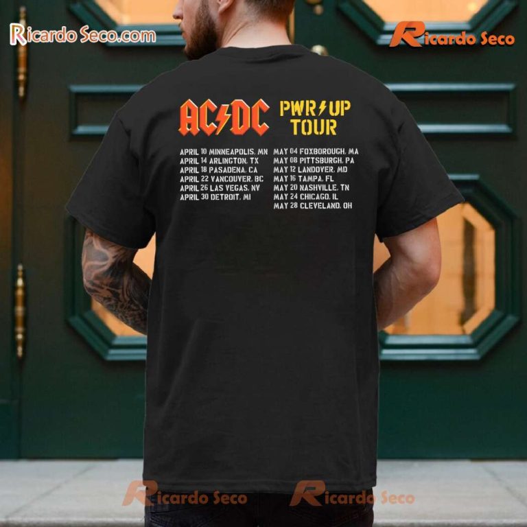 ACDC Power Up Tour North American 2025 Classic Men Shirt-b HI9xCW0