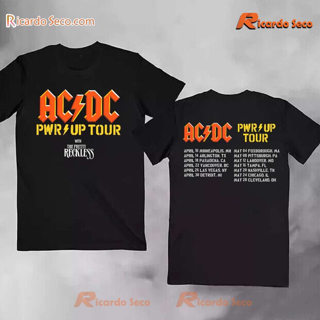 ACDC Power Up Tour North American 2025 Classic Men Shirt gydjfFC