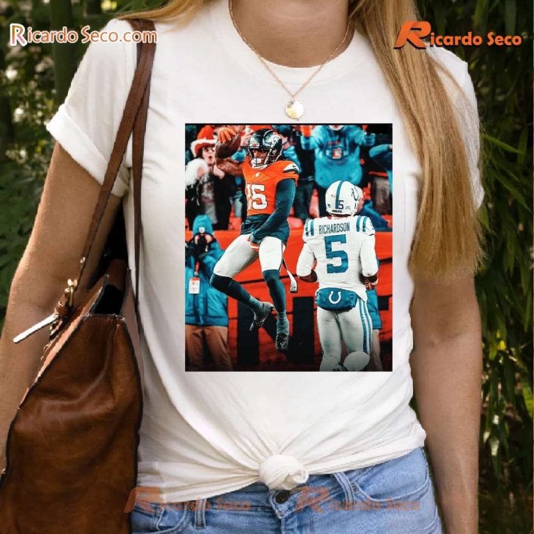 Bo Nix Denver Broncos Celebrate Victory Graphic Classic Men Shirt-b 4rTDHej