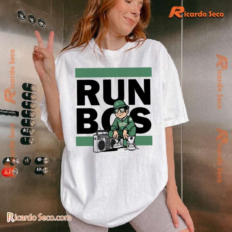 Boston Celtics Nba Run Bos (Hoops) Graphic Classic Men Shirt-b fUDKJ3Y