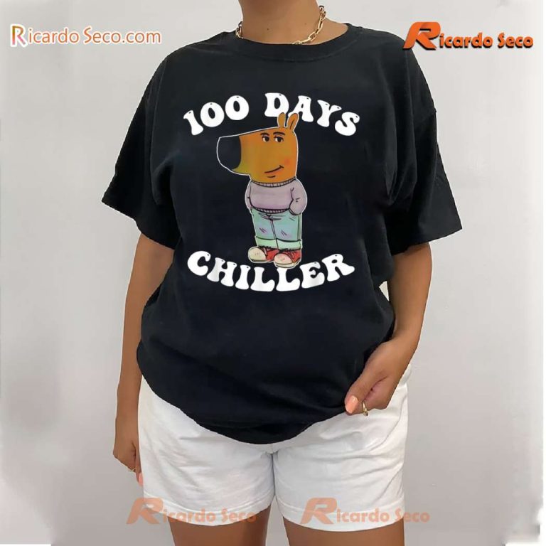 Chill Guy 100 Days Chiller Graphic Unisex T-shirt-a 6RTCXon