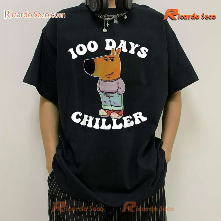 Chill Guy 100 Days Chiller Graphic Unisex T-shirt s94nHgM