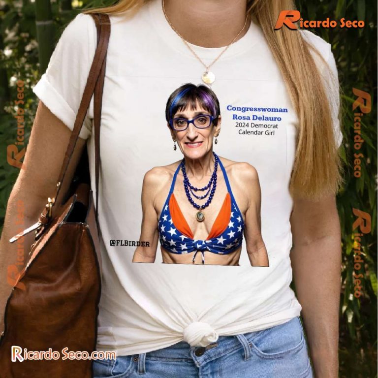 Congresswoman Rosa Delauro 2024 Democrat Calendar Girl Classic Men Shirt Cm3bVU5