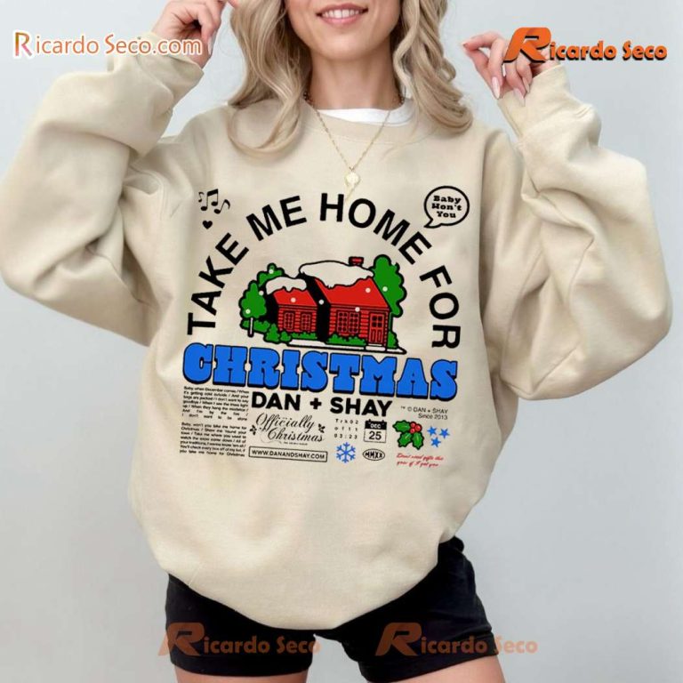 Dan And Shay Take Me Home For Christmas Graphic Unisex Sweater E1g5KI6