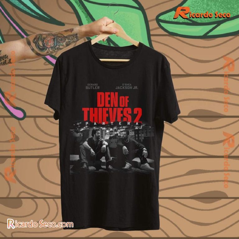 Den Of Thieves 2 Pantera Gerard Butler x O'shea Jackson Jr Graphic Classic Men Shirt-b QojTLcZ