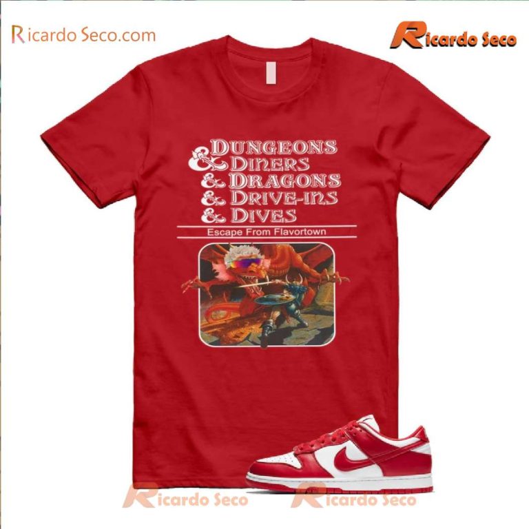 Dungeons And Dragons Dungeons & Diners & Dragons & Drive-ins & Dives Classic Men Shirt KFCn39R