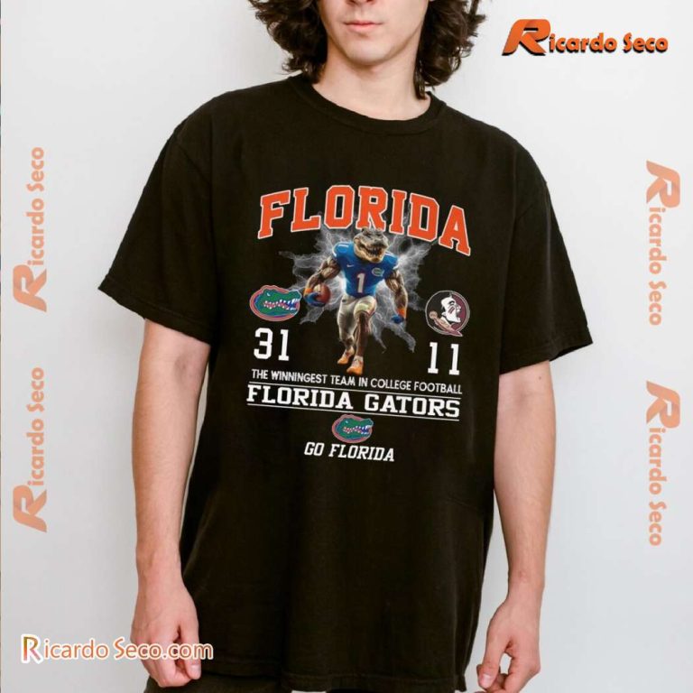 Florida Gators The Winningest Team In College Football Graphic Classic Men Shirt vgPVBYT