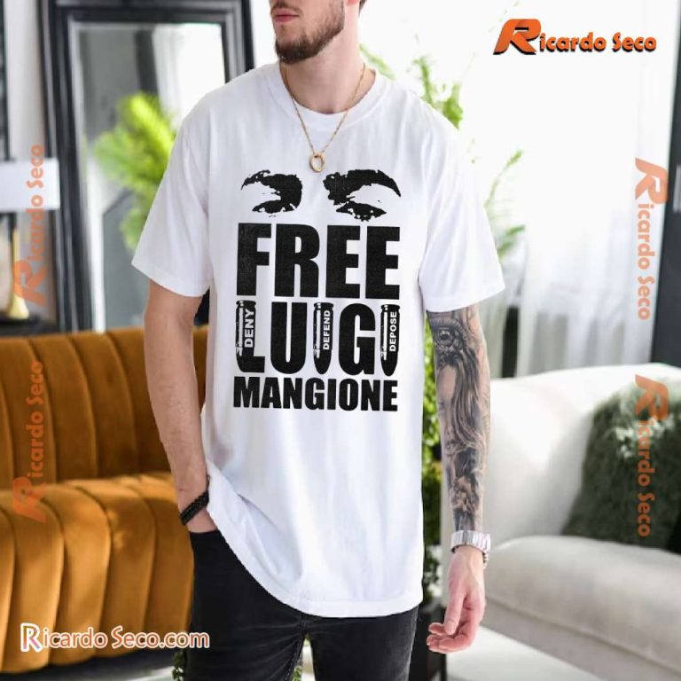 Free Luigi Mangione Deny Defend Depose Graphic Classic Men Shirt-b OsZAGia