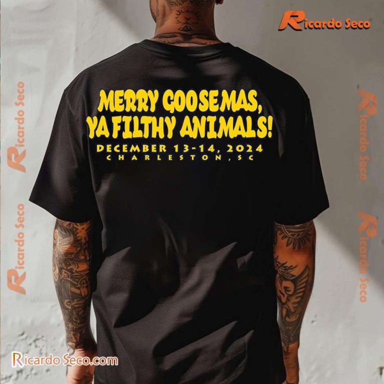 Gooo00ose Merry Goosemas, Ya Filthy Animals Classic Men Shirt-c HeyQB1u