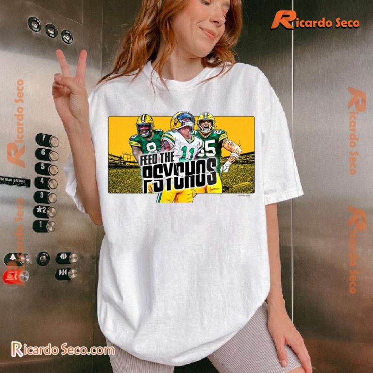 Green Bay Packers Feed The Psychos Classic Men Shirt-b ME8V2mJ