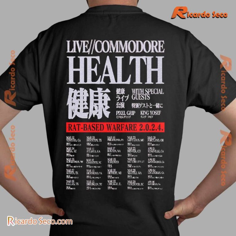 Health Live Commodor Rat-based Warfare 2024 Graphic Classic Men Shirt-a EVvuSqN