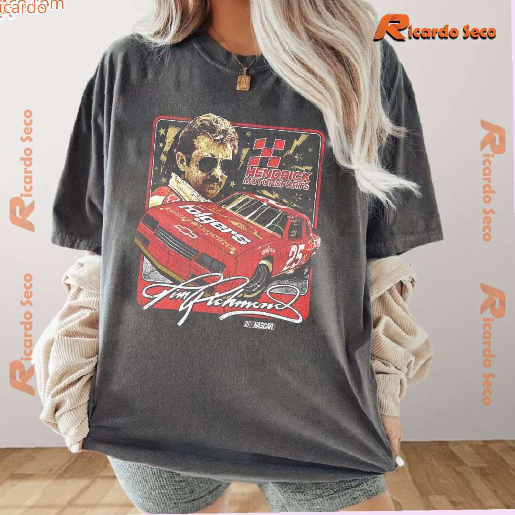 Hendrick Motorsports Tim Richmond #25 Black Folgers Gift For Fan Unisex T-shirt-a Kayv2wp