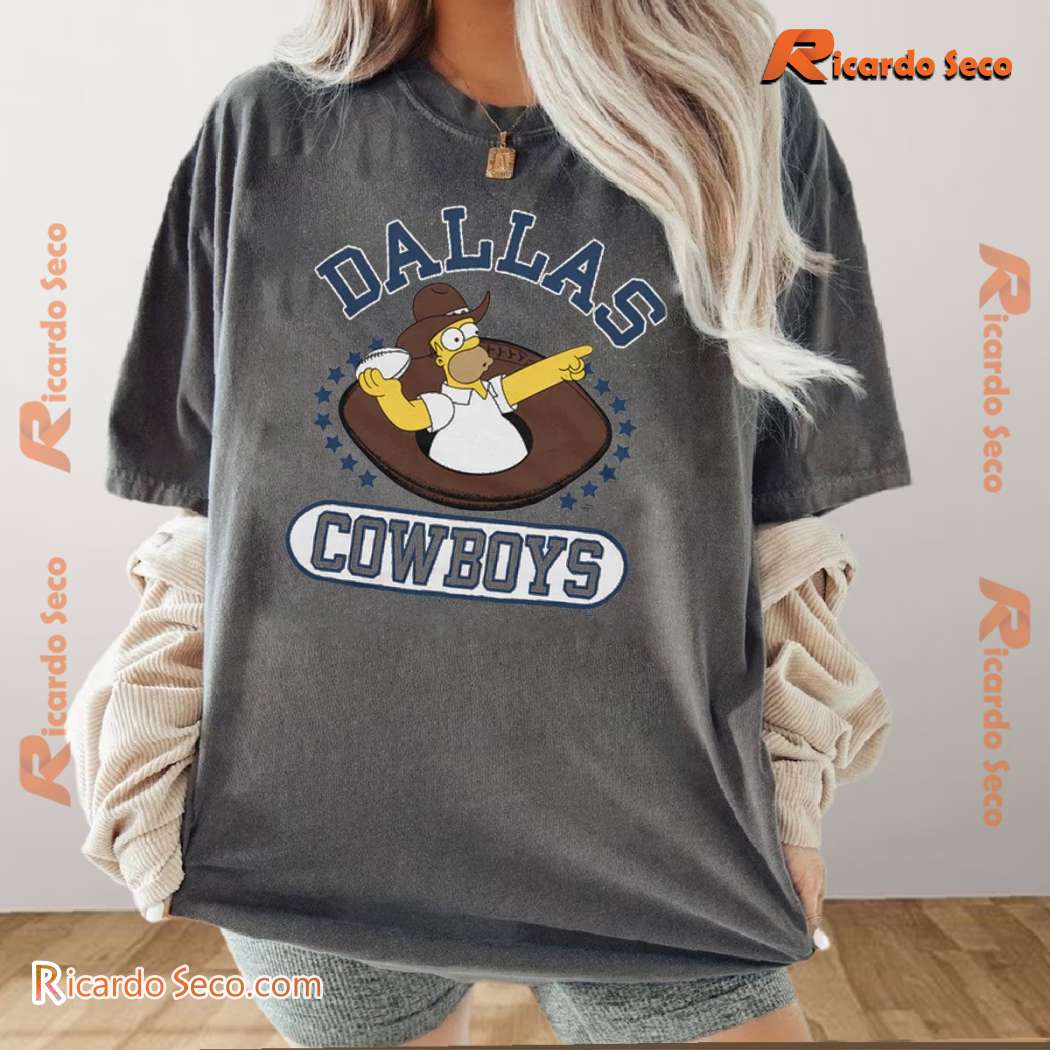 Homer Dallas Cowboys Gift For Fan Graphic Classic Men Shirt 2cA7umi