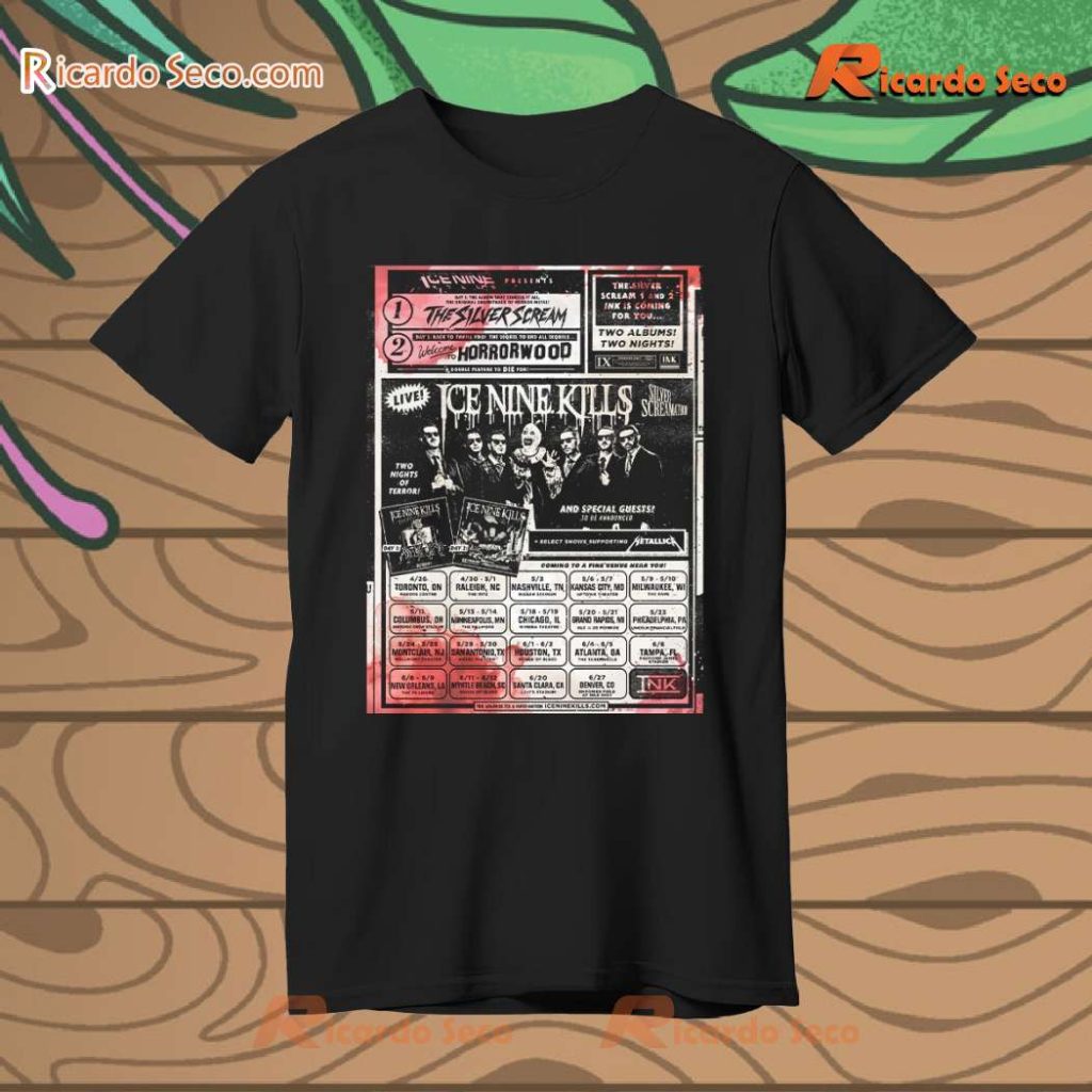 Ice Nine Kills X The Silver Scream-a-thon Us Tour 2025 Graphic