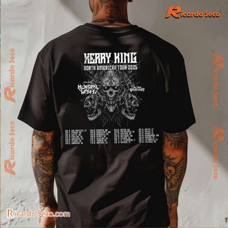 Kerry King North American Tour 2025 Classic Men Shirt-c JQdWYkK