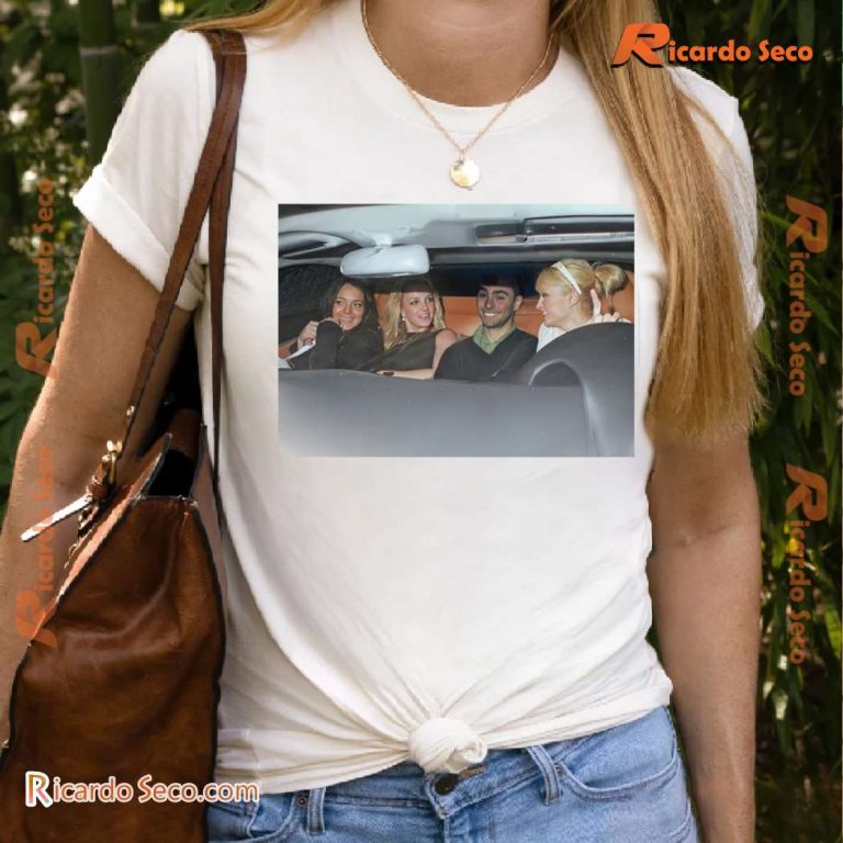 Luigi Car With Britney Spears Paris Hilton And Lindsay Lohan Classic Men Shirt y3pTaoM