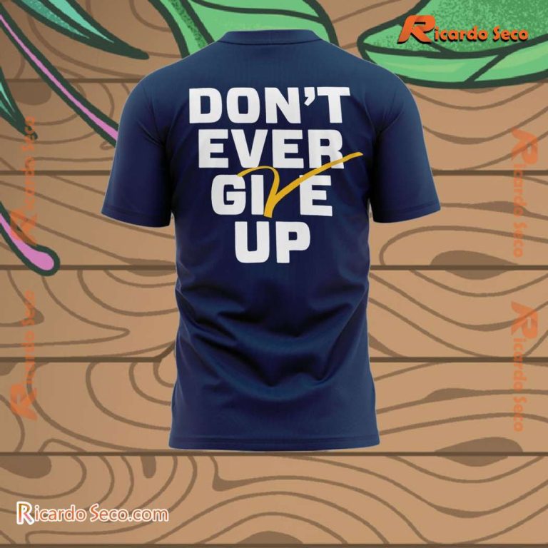 Michigan Basketball 2024 Don't Ever Give Up Graphic Classic Men Shirt-b sql6odw