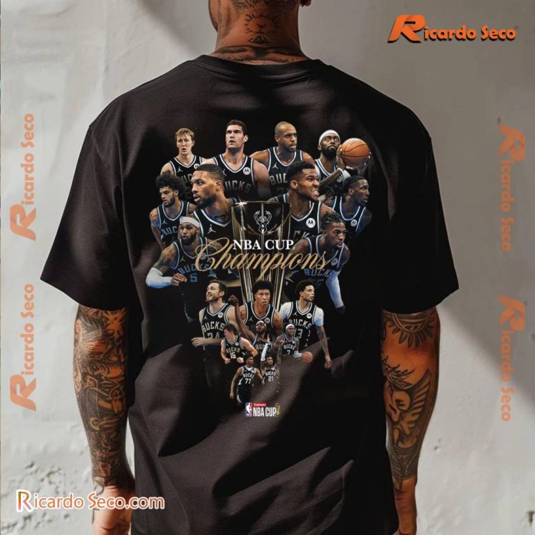 Milwaukee Bucks 2024 Champions Nba Cup Unisex T-shirt-a 8KDOz6J