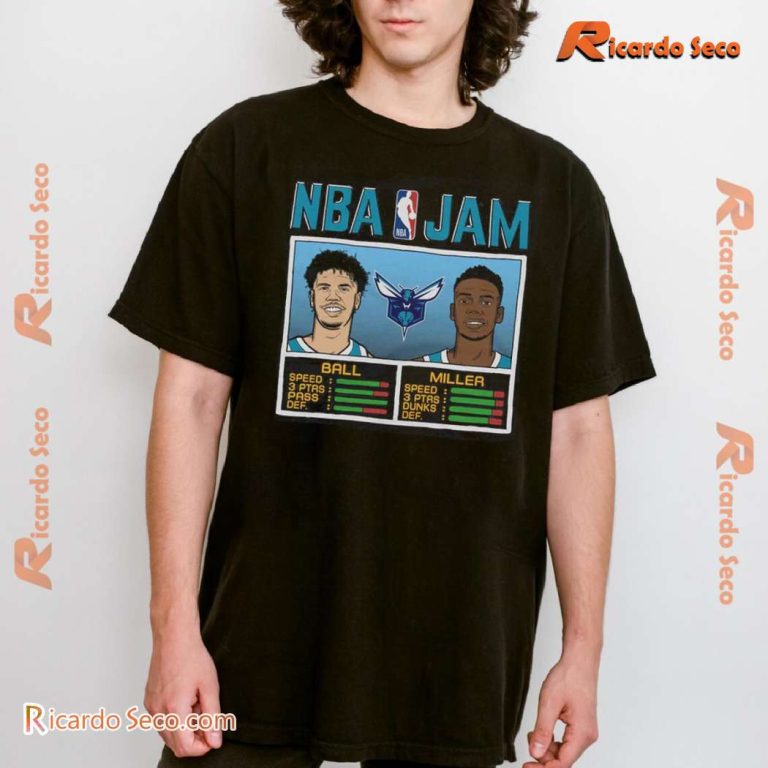 NBA Jam Hornets Ball And Miller Classic Men Shirt-a eycWh1C