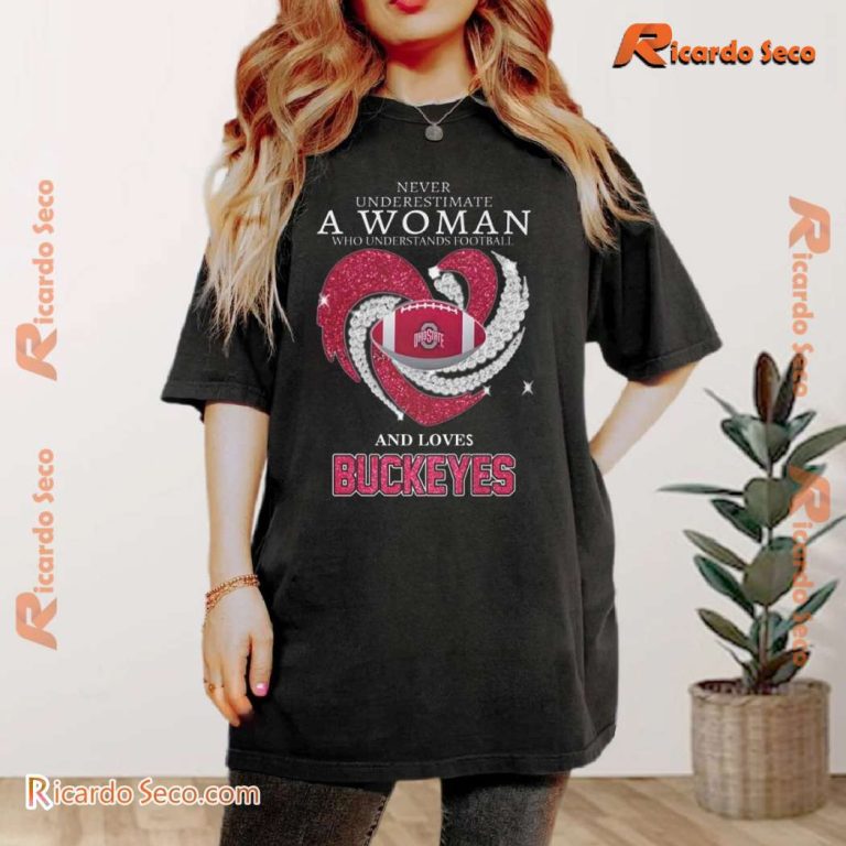 Ohio State Buckeyes A Woman Who Understands Football And Loves Classic Men Shirt-b raYF2We