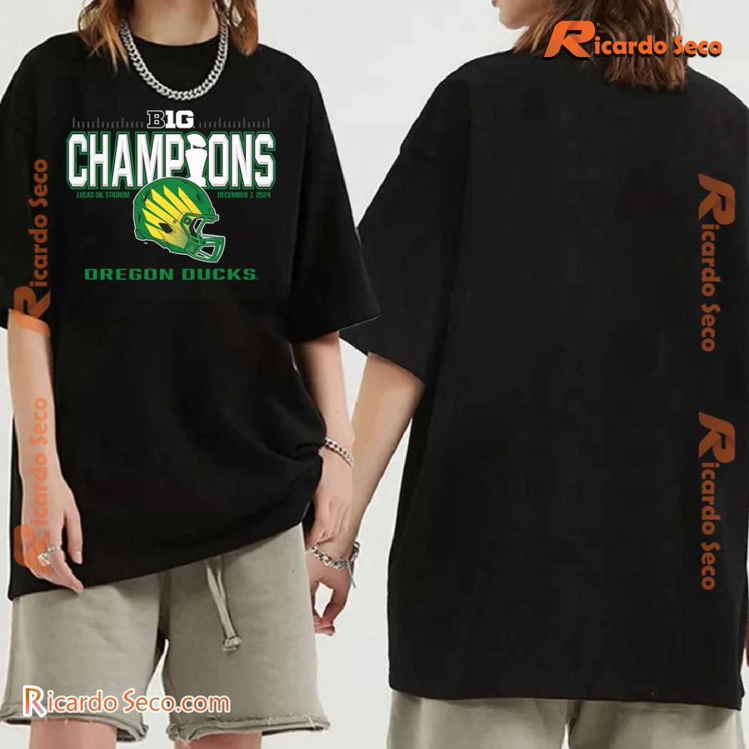 Oregon Ducks 2024 Big Ten Football Conference Champions Classic Men Shirt iKuNcyI