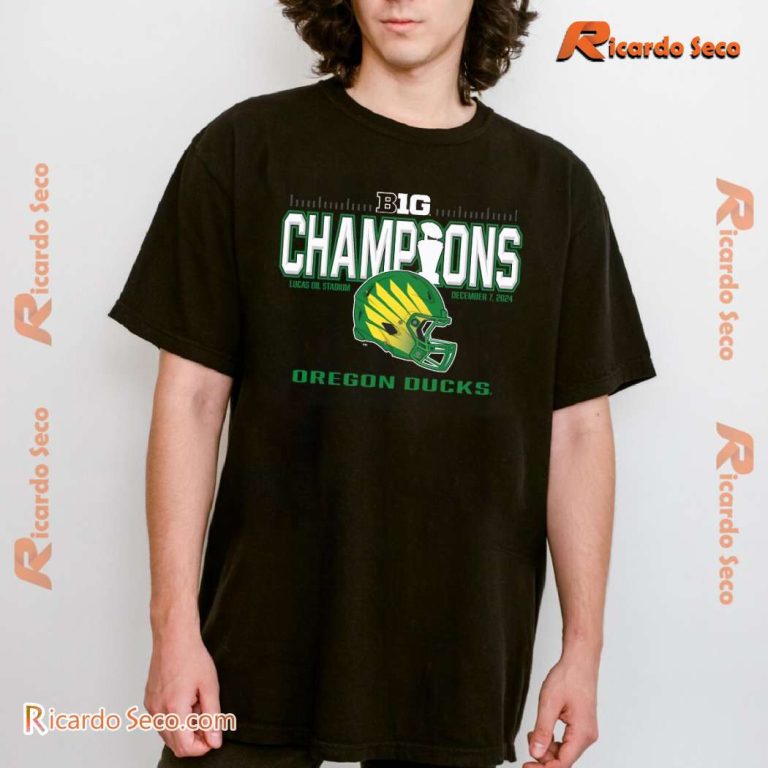 Oregon Ducks 2024 Big Ten Football Conference Champions Classic Men Shirt-a Yk257Oc