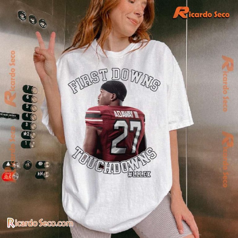 Oscar Adaway III First Downs Touchdowns Graphic Classic Men Shirt-b 1DfIJe0