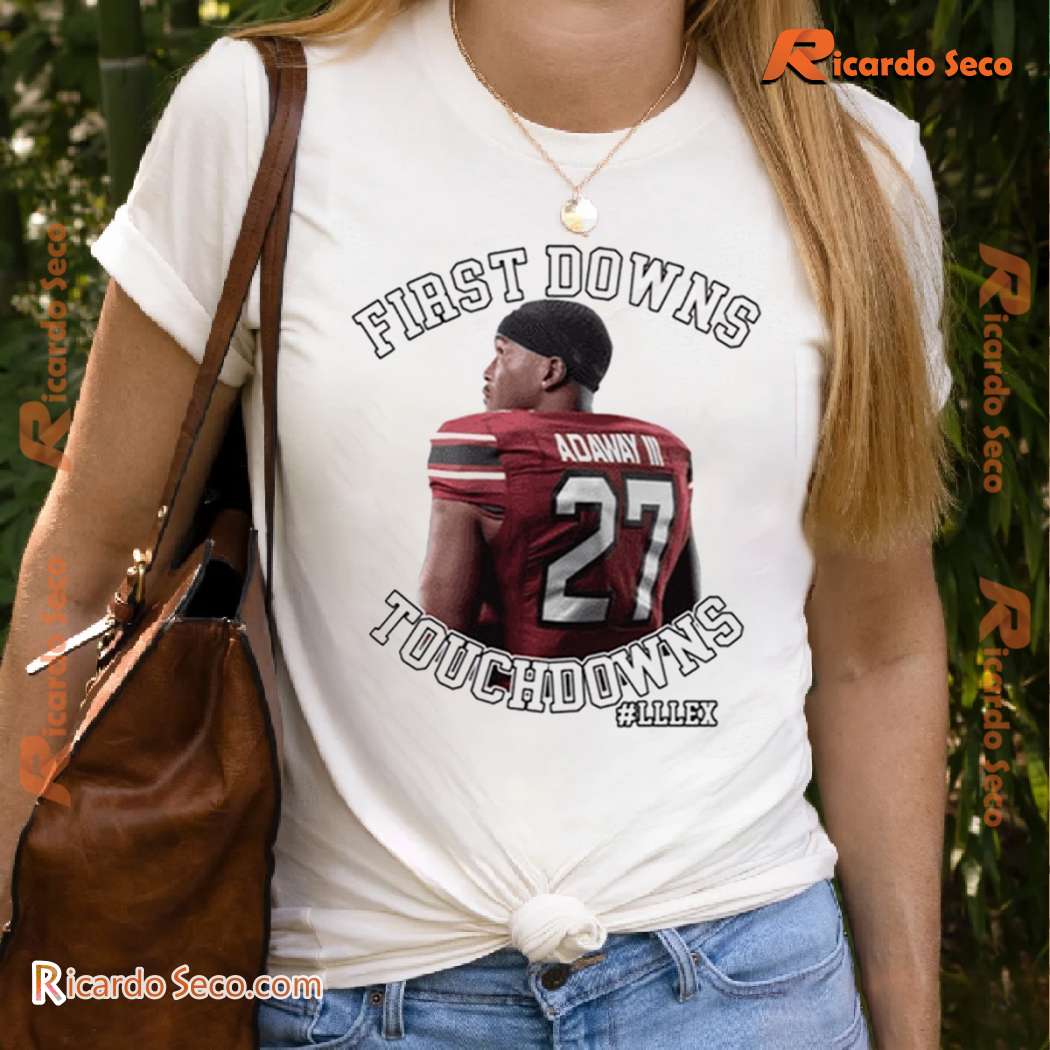 Oscar Adaway III First Downs Touchdowns Graphic Classic Men Shirt VORdZ3o