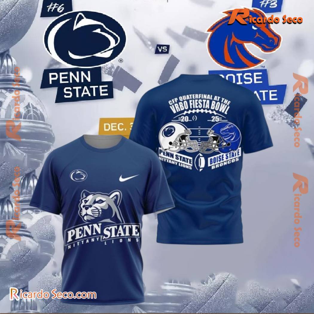 Penn State Nittany Lions Cfp Quarterfinal At The Vrbo Fiesta Bowl 2025 Graphic Unisex T-shirt J26Y4P9