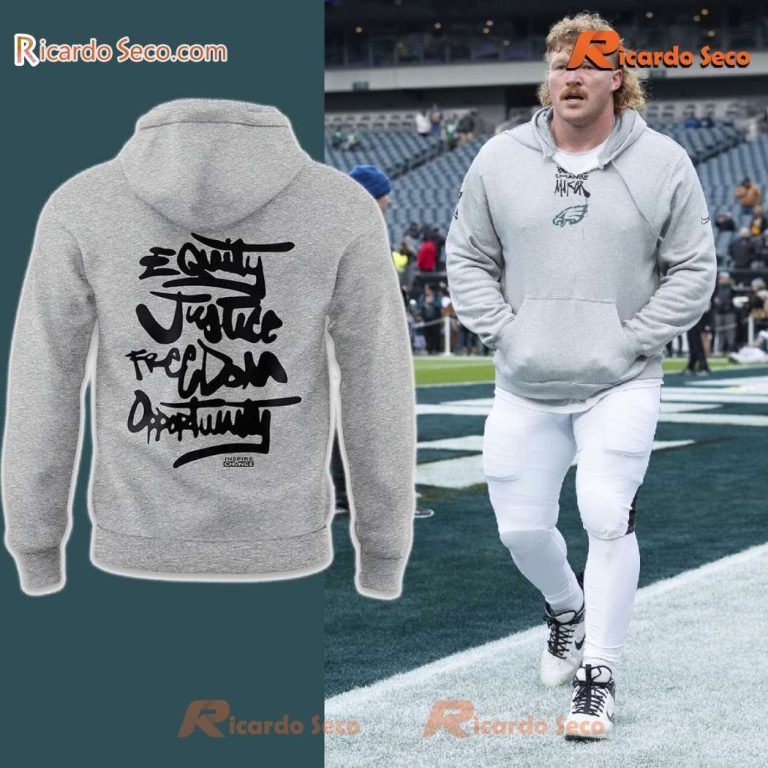 Philadelphia Eagles Be A Change Maker Equity Justice Freedom Opportunity Unisex Sweater-b se08VFS