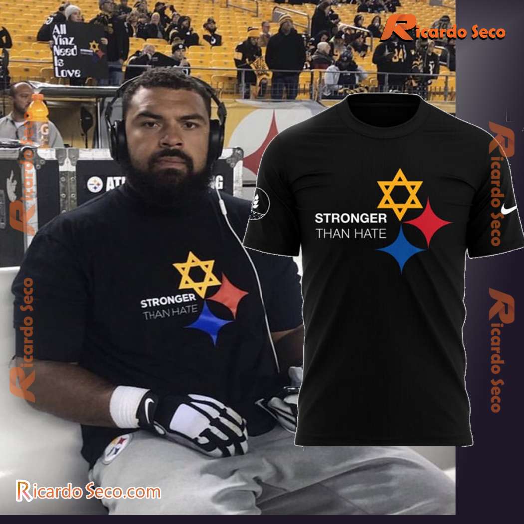 Pittsburgh Steelers Stronger Than Hate Graphic Unisex T-shirt notPNhf