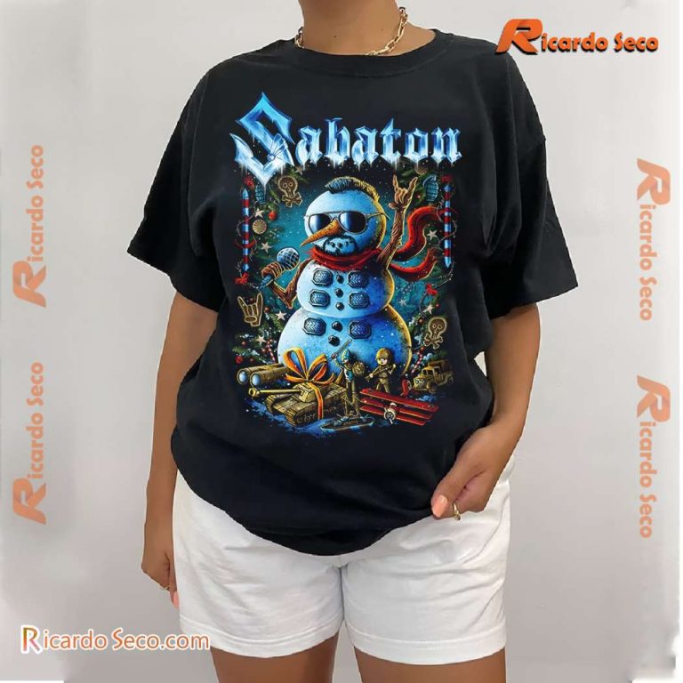 Sabaton All The Way X-mas Graphic Unisex T-shirt-a cNj5KOX