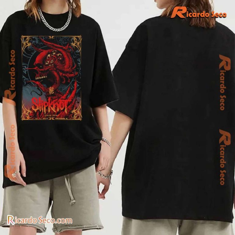 Slipknot 2024 Tour Amsterdam Graphic Classic Men Shirt-a kOcyaMj